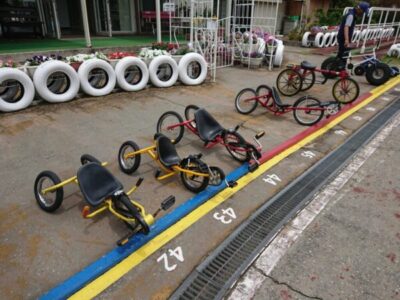 【伊丹市】稲野公園運動施設の変形自転車は楽しい!卓球場もある!